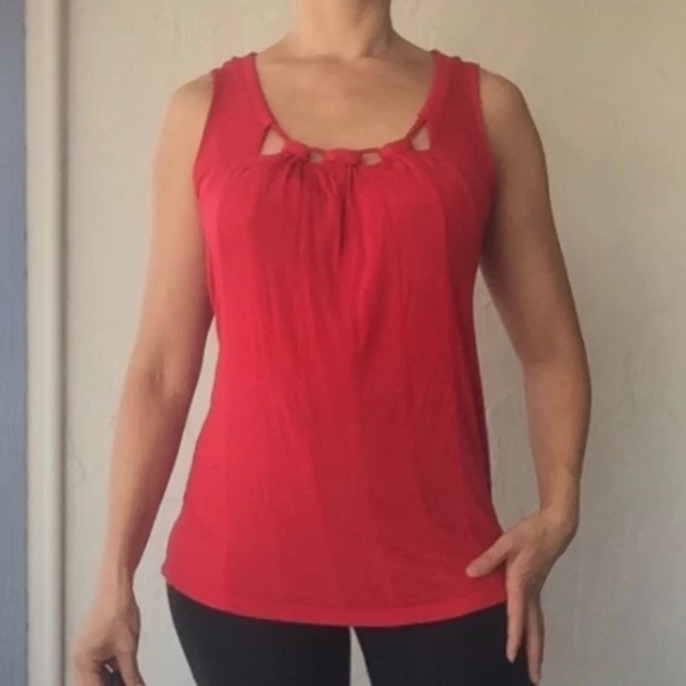 Red fancy tank top